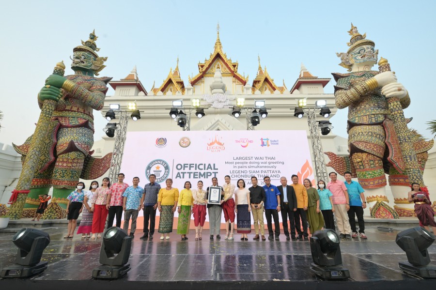 LEGEND SIAM PATTAYA จัดงาน The Legend of 5F Thailand Carnival ภายใต้โครงการ Thailand Showroom นำร่องฟื้นการท่องเที่ยว เตรียมสร้างสถิติ Guinness Book World Records การไหว้ไทยพร้อมกันมากที่สุดในโลกพร้อมกล่าว “สวัสดี Welcome to Thailand”
