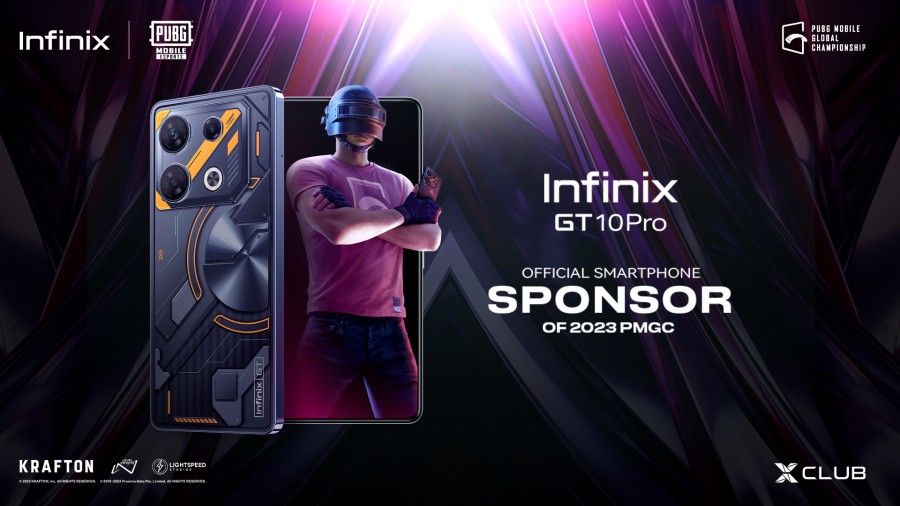 Infinix GT 10 Pro สร้างประสบการณ์การเล่นเกมสุดยิ่งใหญ่ พร้อมร่วมสนับสนุนการแข่งขัน PUBG Mobile Global Championship 2023