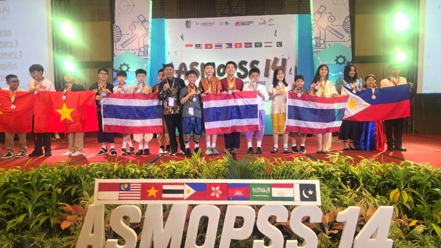 เด็กไทยไม่แพ้ชาติใดในโลกคว้า 36 เหรียญรางวัล จากโอลิมปิกวิชาการ ASMOPSS ที่ประเทศอินโดนีเซีย