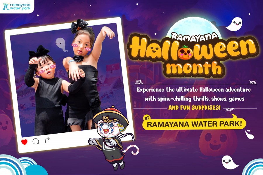 สวนน้ำรามายณะ พัทยา เตรียมจัดบิ๊กอีเว้นท์สุดมันส์ ต้อนรับเทศกาลฮาโลวีน 2025 จัดเต็มกิจกรรมทั้งความหลอน และความสนุก เริ่ม! 11 ต.ค. – 2 พ.ย. 68