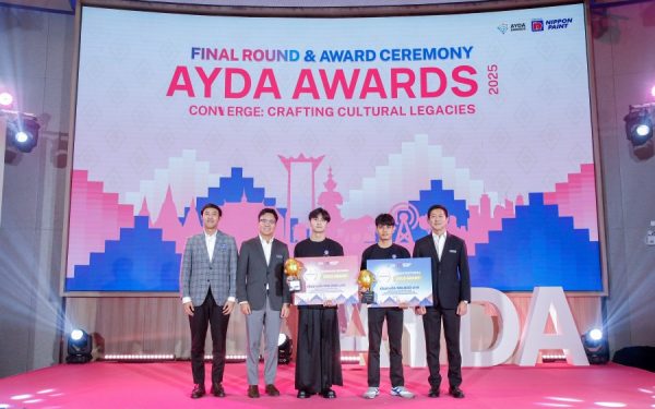 นิปปอนเพนต์ ประกาศผล 2 ผู้ชนะ “AYDA AWARDS 2025” สุดยอดรางวัลระดับประเทศของนักออกแบบรุ่นใหม่ยอดฝีมือด้านสถาปนิก – อินทีเรีย เตรียมผลักดันสู่เวทีโลก ต่อยอดโอกาสเรียนฟรีที่ Harvard’s Graduate School of Design